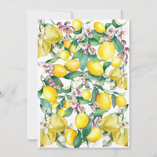 Citrus Sie fand ihr Haupt-Squeeze-Brautparty Einladung (Rückseite)