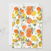 Citrus Sie fand ihr Haupt-Squeeze-Brautparty Einladung (Rückseite)