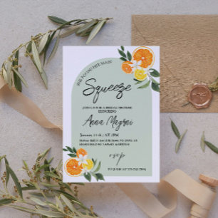 Citrus Sie fand ihren Hauptbräutigam-Bridal-Shower Einladung