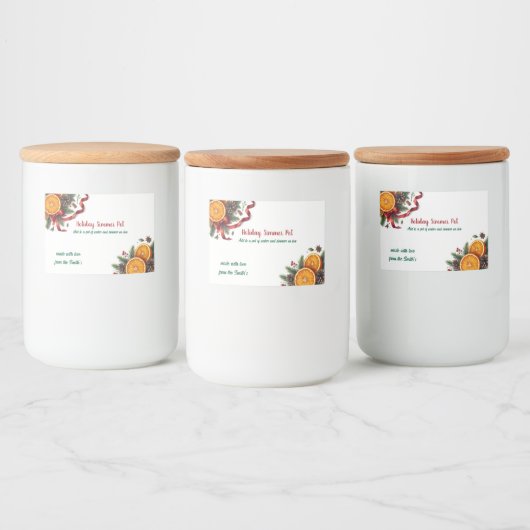 Citrus Simmer Pot Scans Lebensmitteletikett (Flaschen)