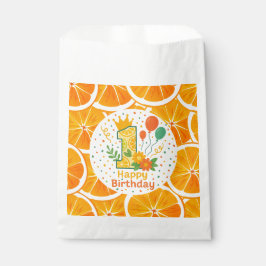 Citrus Slice 1. Geburtstag Geschenktütchen