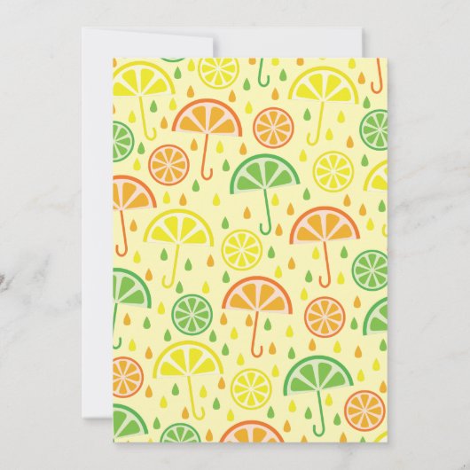 Citrus Slice Baby Dusche Sprinkle Lemon Limon Einladung (Rückseite)