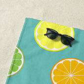 Citrus Slice des Sommers Personalisiert Aquamarin Strandtuch (Beispiel)