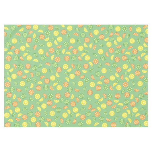 Citrus Slice Geburtstagsparty Tischdecke (Vorderseite (Horizontal))