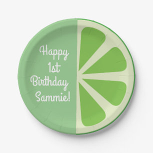 Citrus Slice Kid's Birthday Pappteller