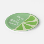 Citrus Slice Kid's Birthday Pappteller (Schrägansicht)