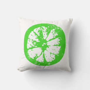 Citrus Slice Lime Pillow Kissen