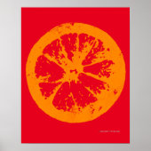 Citrus Slice Orange Poster (Vorne)