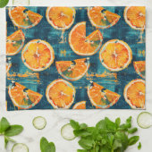 Citrus Slice Pattern Küchentücher (Gefaltet)