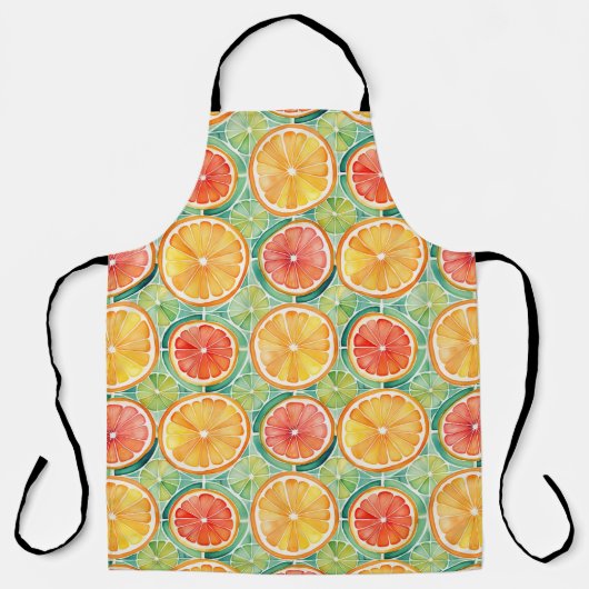 Citrus Slice Tile - Orange, Limon & Grapefruit Schürze (Vorderseite)