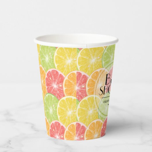 Citrus Slices Brautparty Paper Cups Pappbecher (Rechts)