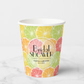 Citrus Slices Brautparty Paper Cups Pappbecher (Vorderseite)