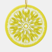 Citrus Slices Lemon Keramikornament (Vorne)