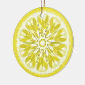 Citrus Slices Lemon Keramikornament (Links)