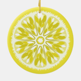 Citrus Slices Lemon Keramikornament