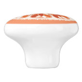 Citrus Slices Orange Keramikknauf (Seitenansicht)