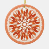 Citrus Slices Orange Keramikornament (Vorne)