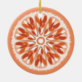 Citrus Slices Orange Keramikornament
