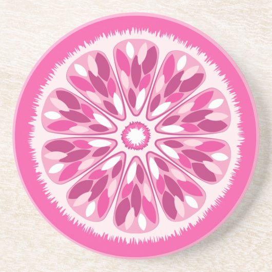 Citrus Slices Pink Lemon Getränkeuntersetzer (Vorne)