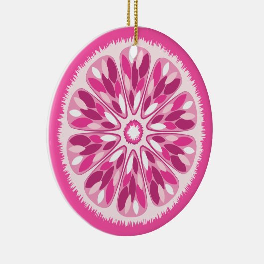 Citrus Slices Pink Lemon Keramikornament (Rechts)