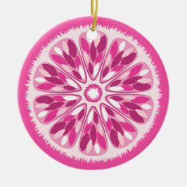 Citrus Slices Pink Lemon Keramikornament