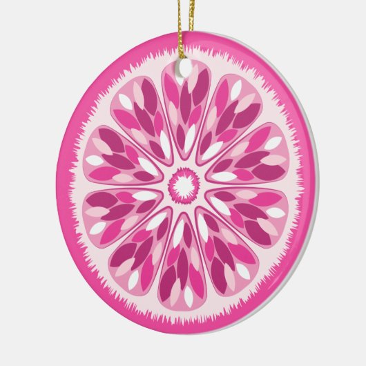Citrus Slices Pink Lemon Keramikornament (Links)