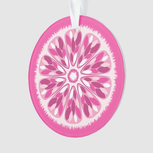 Citrus Slices Pink Lemon Ornament (Vorderseite)