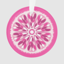 Citrus Slices Pink Lemon Ornament