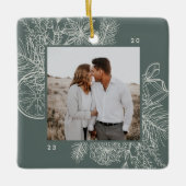 Citrus & Spice | Elegant Photo Keramikornament (Vorderseite)