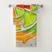 Citrus Splash Design Badhandtuch Set (Insitu)