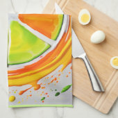 Citrus Splash Design Geschirrtuch (Viertel Falte)