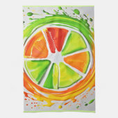Citrus Splash Design Geschirrtuch (Vertikal)