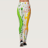 Citrus Splash Design Leggings (Rückseite)