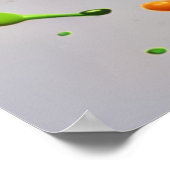 Citrus Splash Design Poster (Ecke)