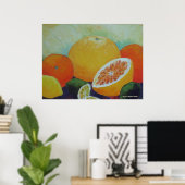 Citrus Splash Fine Art Poster (Heimbüro)