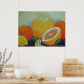 Citrus Splash Fine Art Poster (Küche)