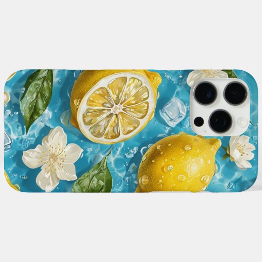 Citrus Splash Lemon Case-Mate iPhone Hülle (Rückseite (Horizontal))