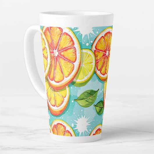 Citrus Splash Milchtasse (Linke Ecke)
