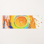 Citrus Splash of Color Design Yogamatte (Vorderseite (Horizontal))