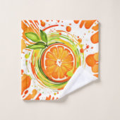 Citrus Splash of Joy Badhandtuch Set (Waschlappen)