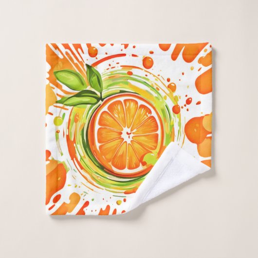 Citrus Splash of Joy Badhandtuch Set (Waschlappen)