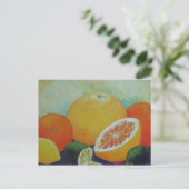 Citrus Splash Postcard Postkarte (Stehend Vorderseite)