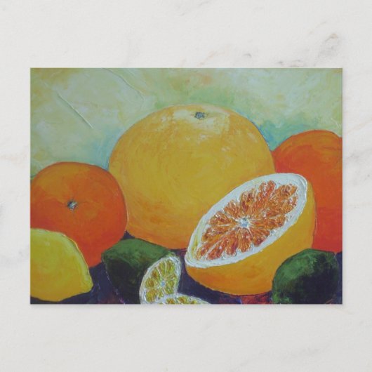 Citrus Splash Postcard Postkarte (Vorderseite)