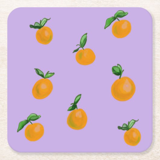 Citrus Studio I Rechteckiger Pappuntersetzer (Vorderseite)