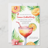 Citrus Summer Cocktail Party Einladung (Vorderseite)