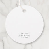 Citrus Summer Watercolor Baby Dusche Pop It Geschenkanhänger (Rückseite)