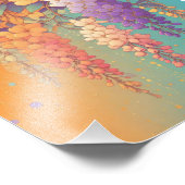 Citrus Sunset Wisteria Fotodruck (Ecke)