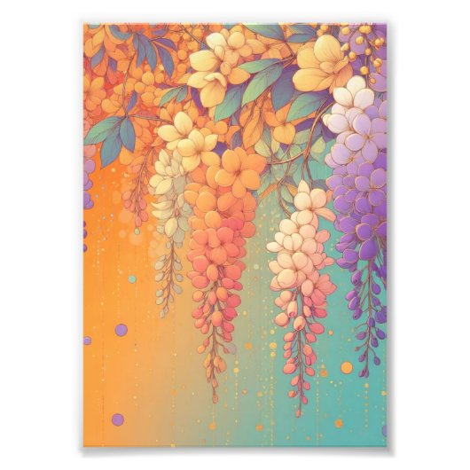 Citrus Sunset Wisteria Fotodruck (Vorne)