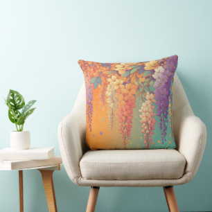 Citrus Sunset Wisteria Kissen