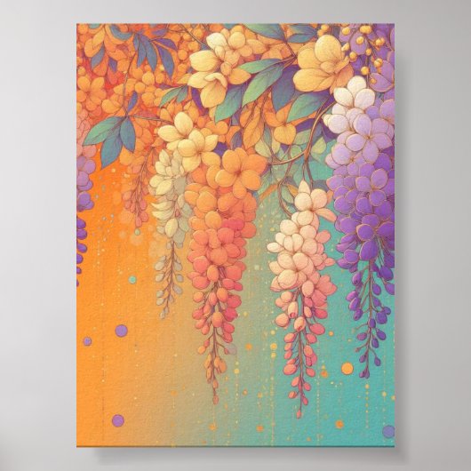 Citrus Sunset Wisteria Poster (Vorne)